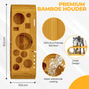 Luxe Cocktailset - Bamboe Houder - 3 Kleuren