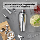 Luxe Cocktailset - Bamboe Houder - 3 Kleuren