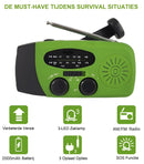 Noodradio Solar Opwindbaar 2000 mAh