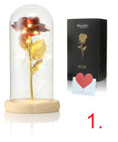 Luxe Roos in Glas met LED