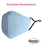 Mondkapje - met neusbrug - verstelbaar mondkapje - Qwality licht blauw