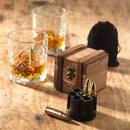 Whiskey stenen set - whiksy stones - luxe cadeau set - voor hem haar vriend man vrouw - bourbon - ijsklontjes - kogels - kerstcadeau - Qwality 